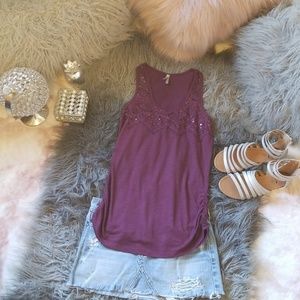 🌌Vanity lace inset top🌌